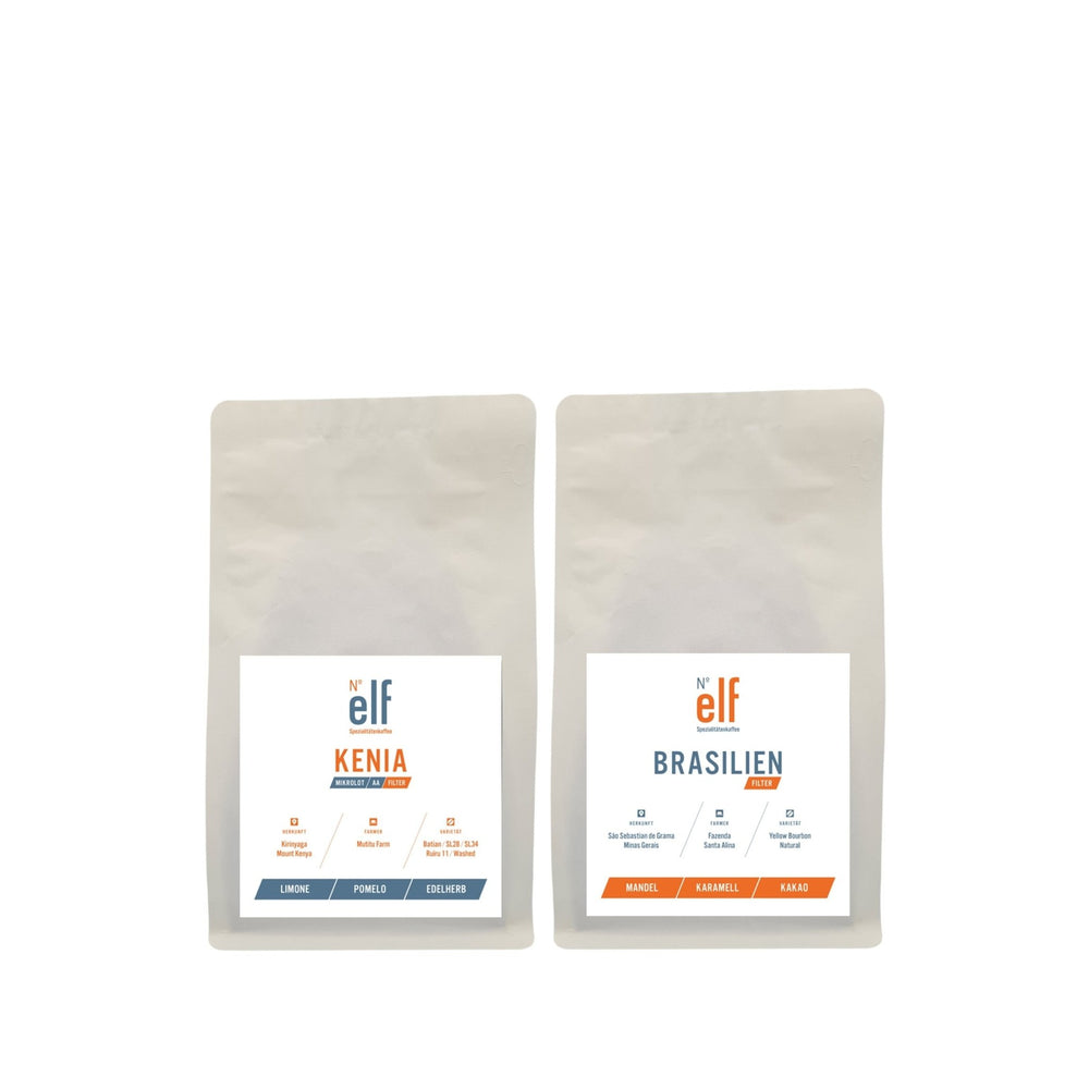 Kaffeebohnen FILTERKAFFEE Probier - Duo - No. elf Spezialitätenkaffee