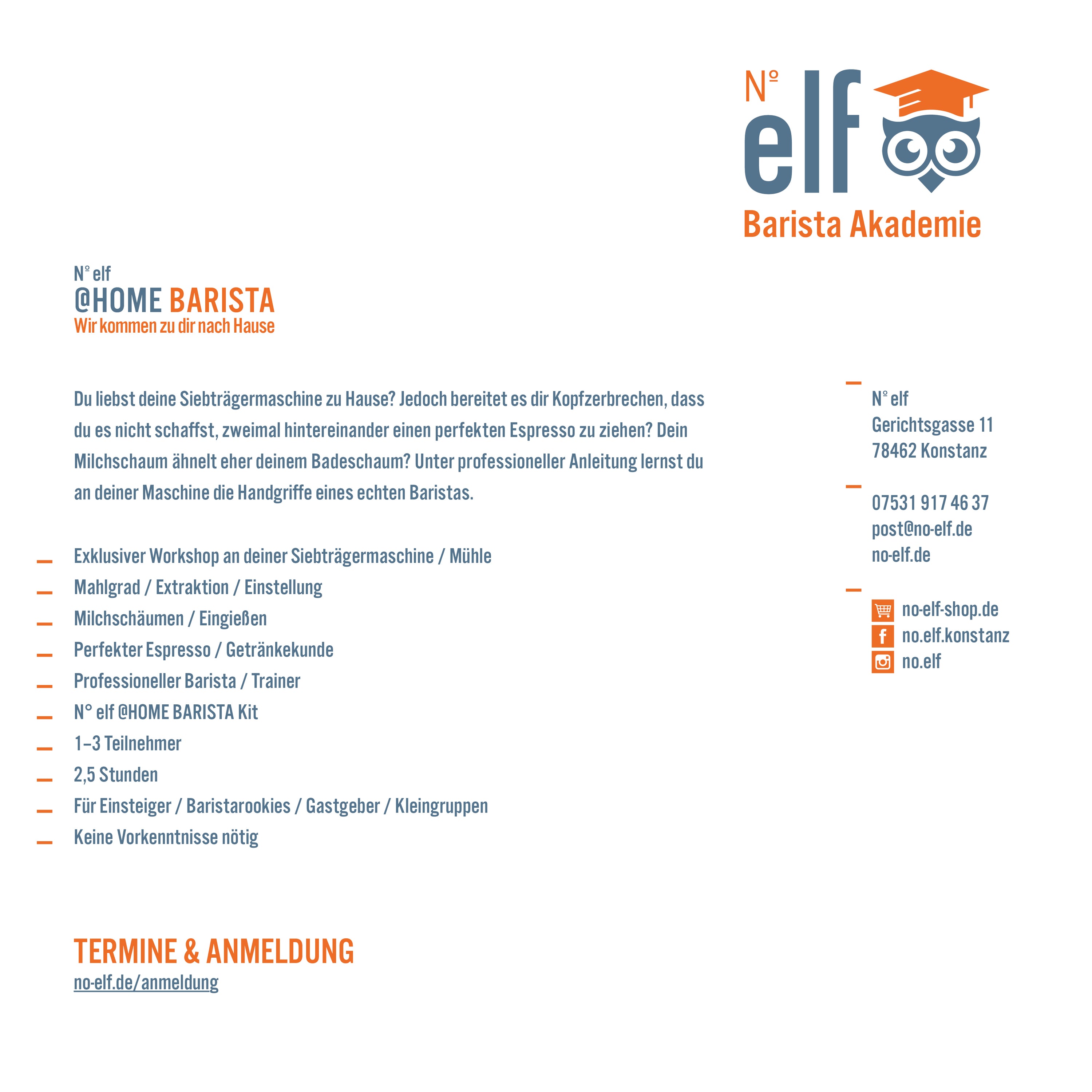 Gutschein @Home Baristaseminar