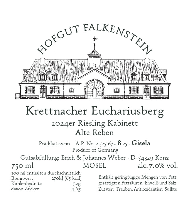 Hofgut Falkenstein 2024er SAAR Riesling Krettnacher Euchariusberg "Alte Reben" Kabinett