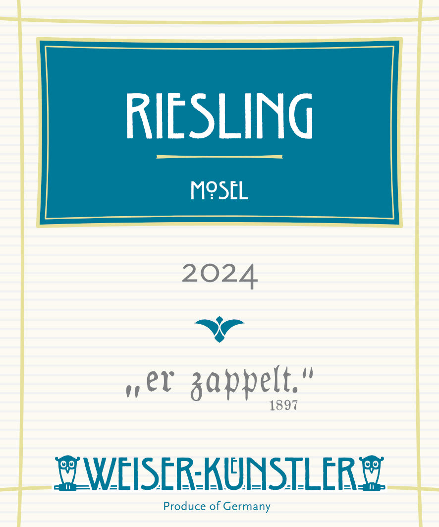 Weiser-Künstler 2024er MOSEL Riesling "er zappelt."