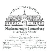 Hofgut Falkenstein 2024er SAAR Riesling Niedermenninger Sonnenberg Kabinett trocken - No. elf Spezialitätenkaffee