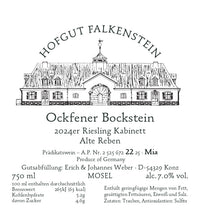 Hofgut Falkenstein 2024er SAAR Riesling Ockfener Bockstein "Alte Reben" Kabinett - No. elf Spezialitätenkaffee
