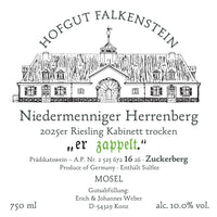 Hofgut Falkenstein 2025er SAAR Riesling Kabinett "er zappelt." - No. elf Spezialitätenkaffee