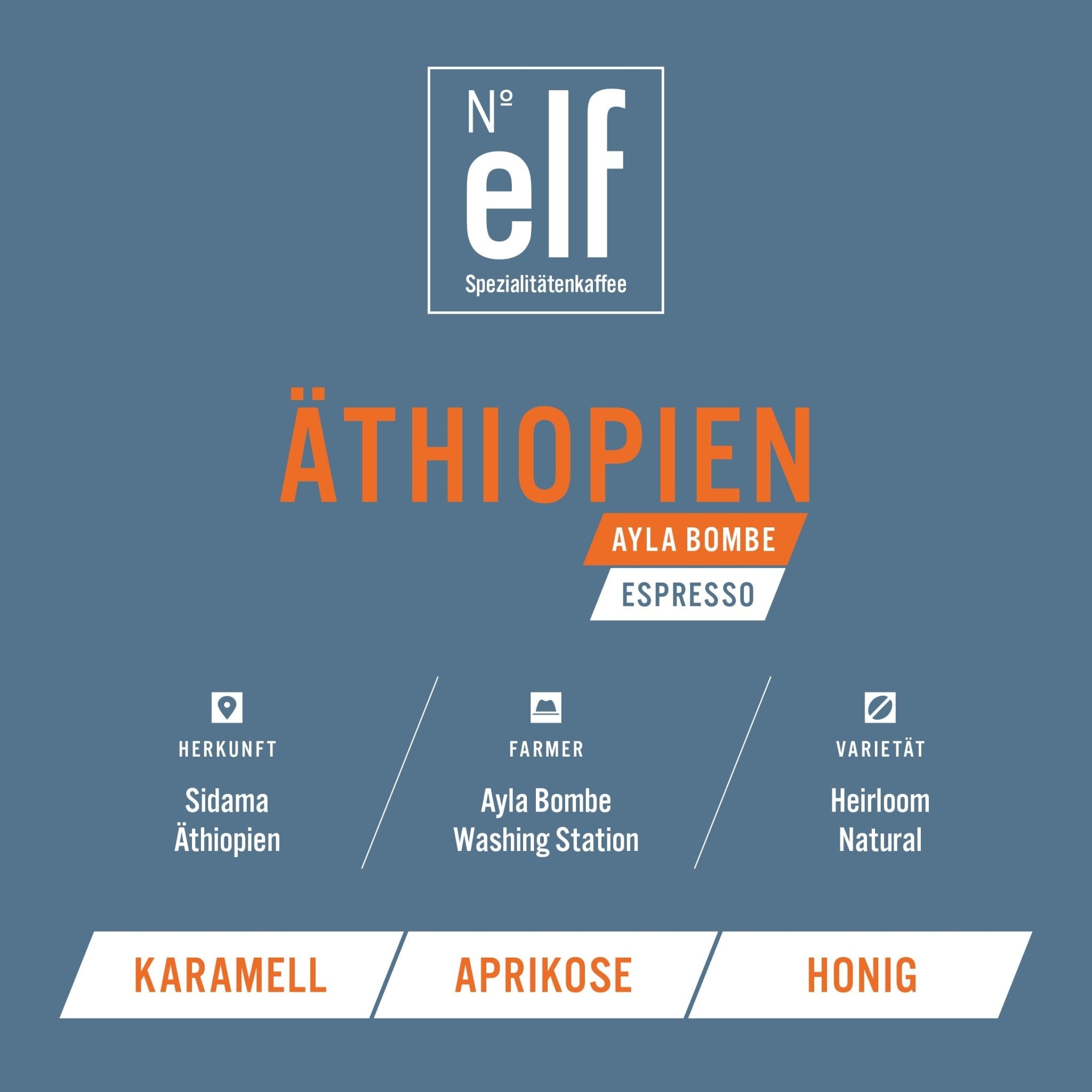 Kaffeebohnen ÄTHIOPIEN Ayla Bombe - No. elf Spezialitätenkaffee