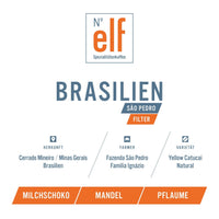 Kaffeebohnen BRASILIEN Fazenda São Pedro - No. elf Spezialitätenkaffee