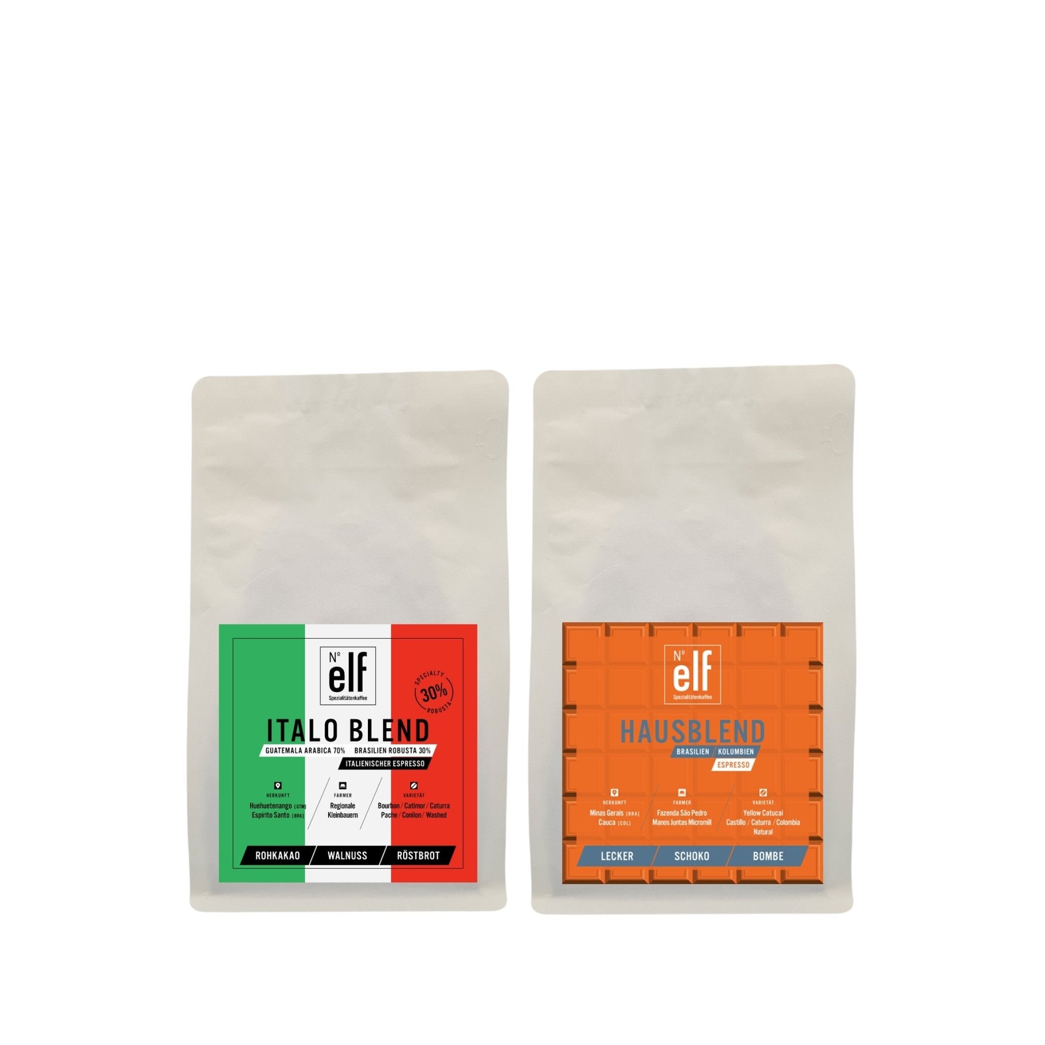 Kaffeebohnen ESPRESSO BLEND Probier-Duo - No. elf Spezialitätenkaffee