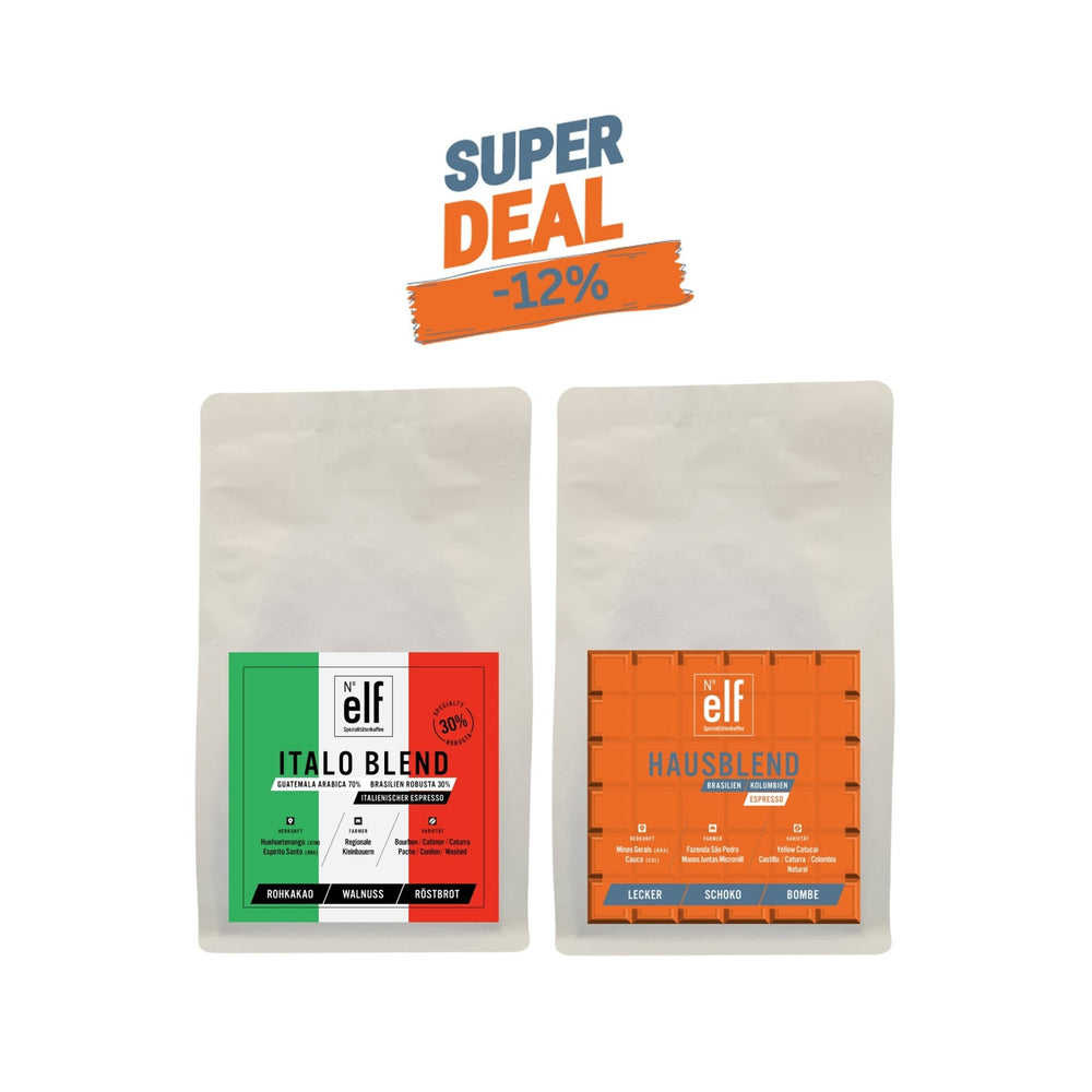 Kaffeebohnen ESPRESSO BLEND Probier-Duo - No. elf Spezialitätenkaffee