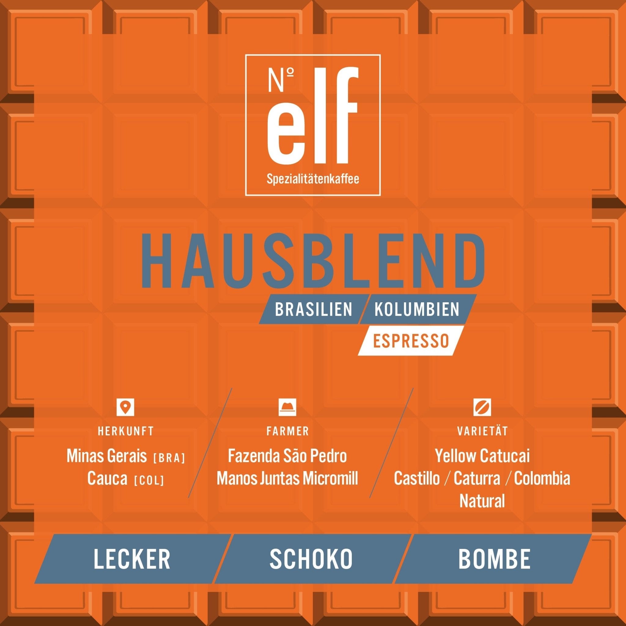 Kaffeebohnen ESPRESSO BLEND Probier - Duo - No. elf Spezialitätenkaffee