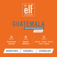 Kaffeebohnen GUATEMALA Huehuetenango Waykan - No. elf Spezialitätenkaffee