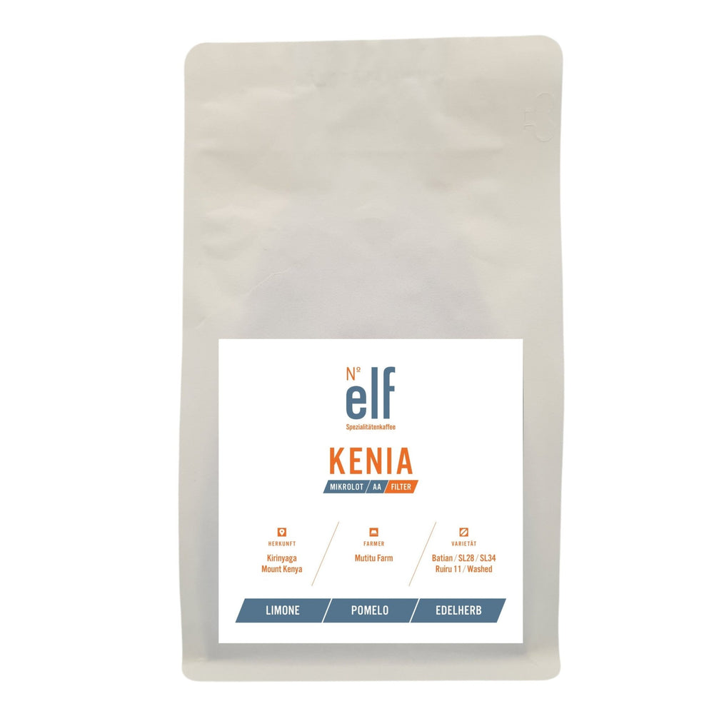 Kaffeebohnen KENIA Mutitu Mikrolot AA - No. elf Spezialitätenkaffee