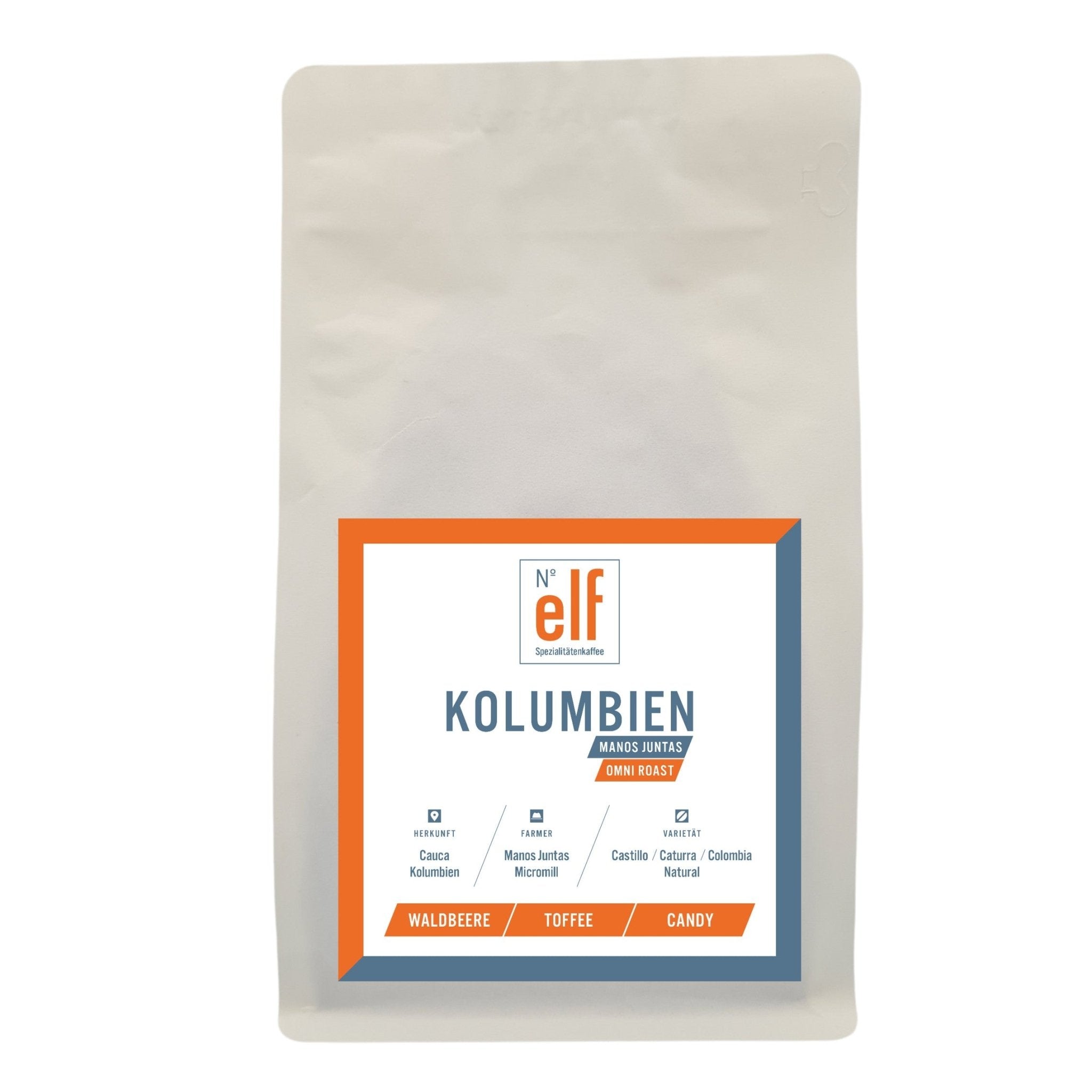 Kaffeebohnen KOLUMBIEN Manos Juntas Micromill - No. elf Spezialitätenkaffee