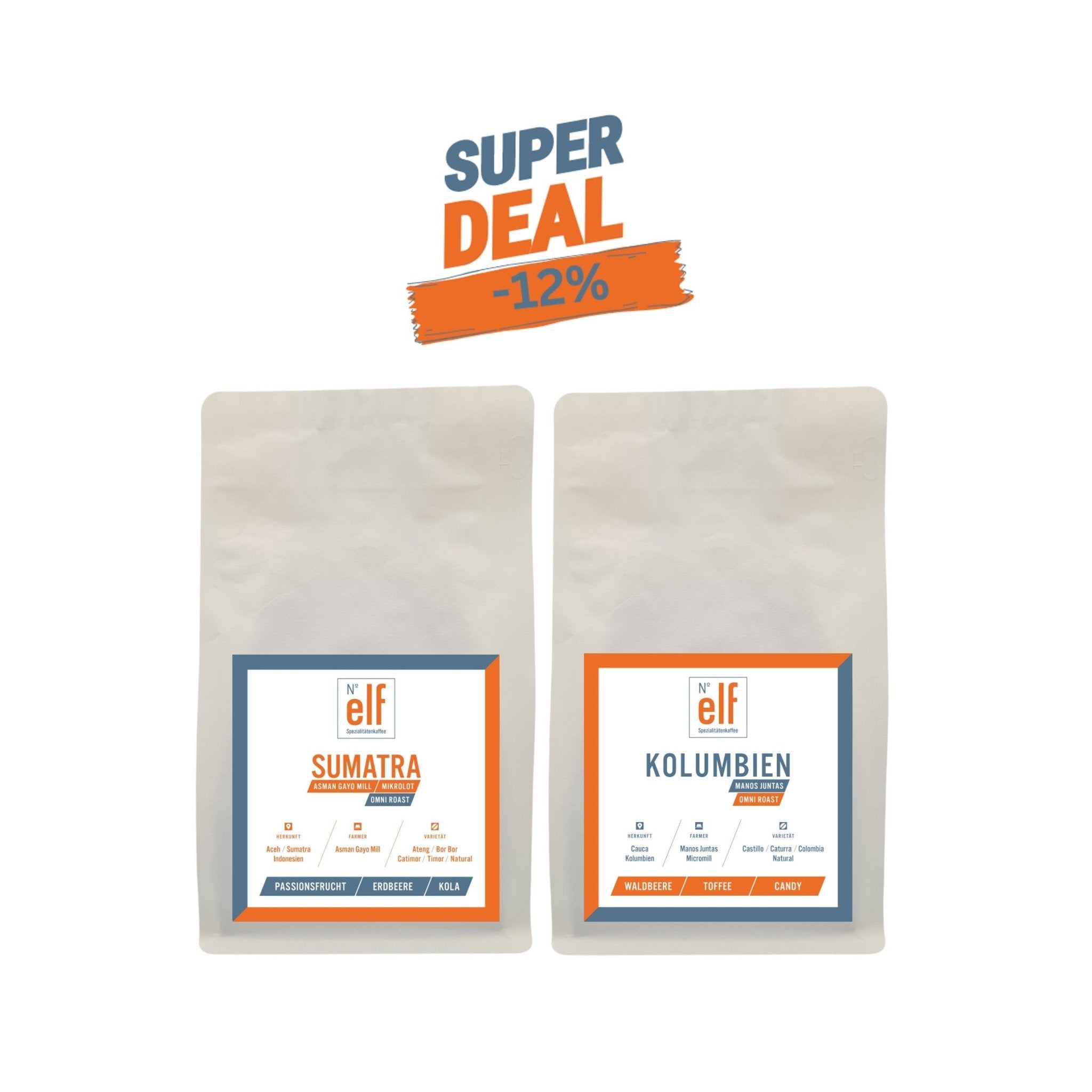 Kaffeebohnen OMNI ROAST Probier-Duo - No. elf Spezialitätenkaffee