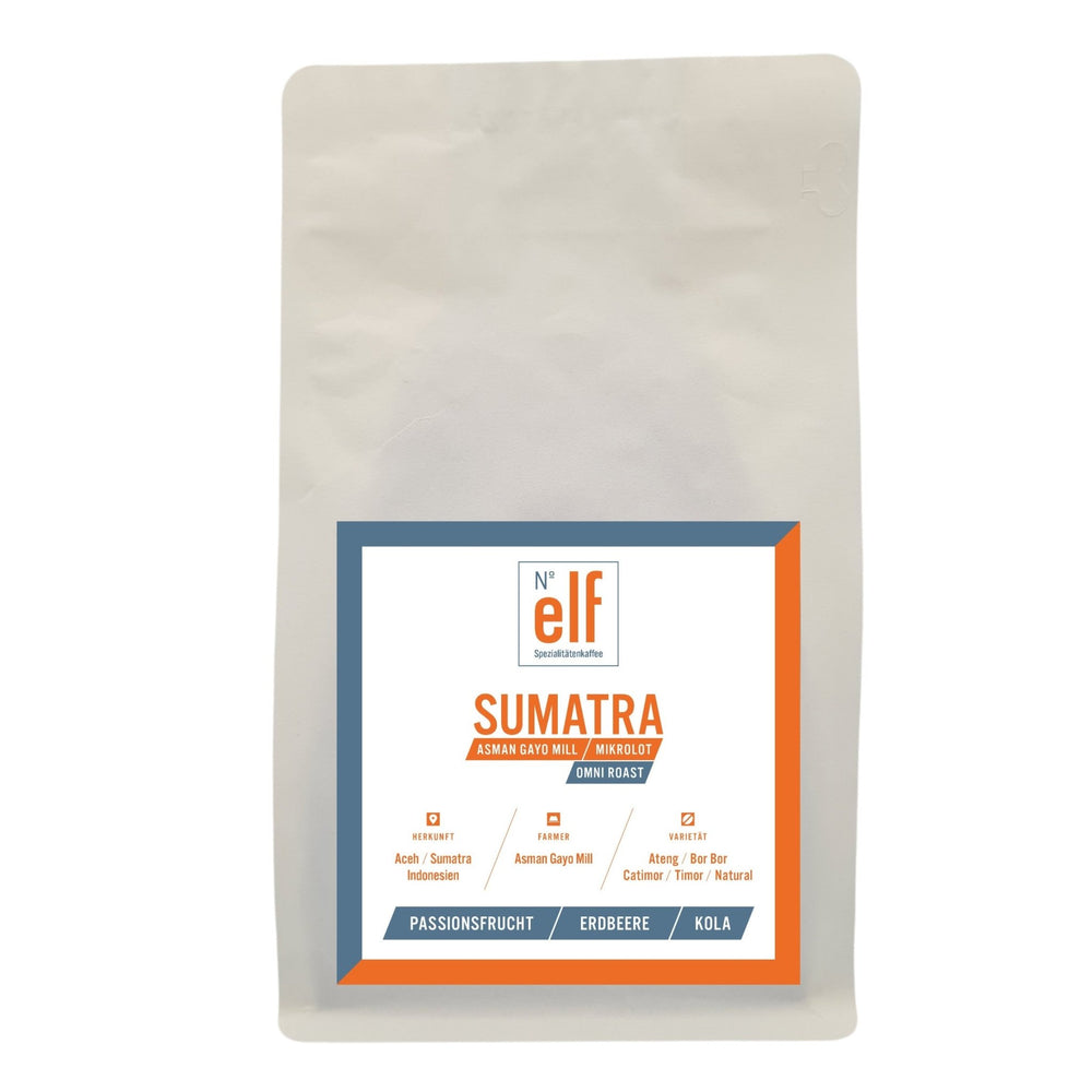 Kaffeebohnen SUMATRA Asman Gayo Mill - No. elf Spezialitätenkaffee