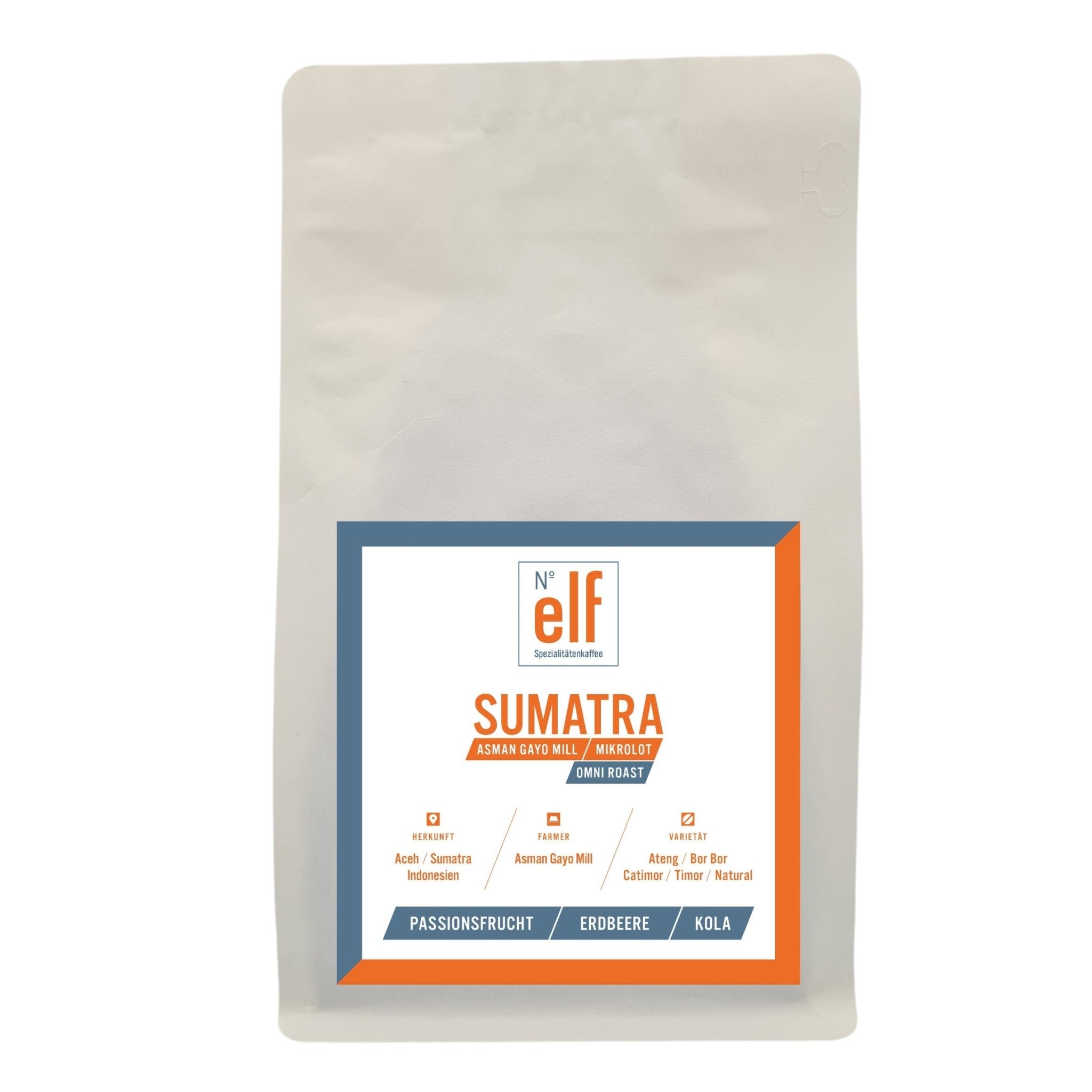 Kaffeebohnen SUMATRA Asman Gayo Mill - No. elf Spezialitätenkaffee