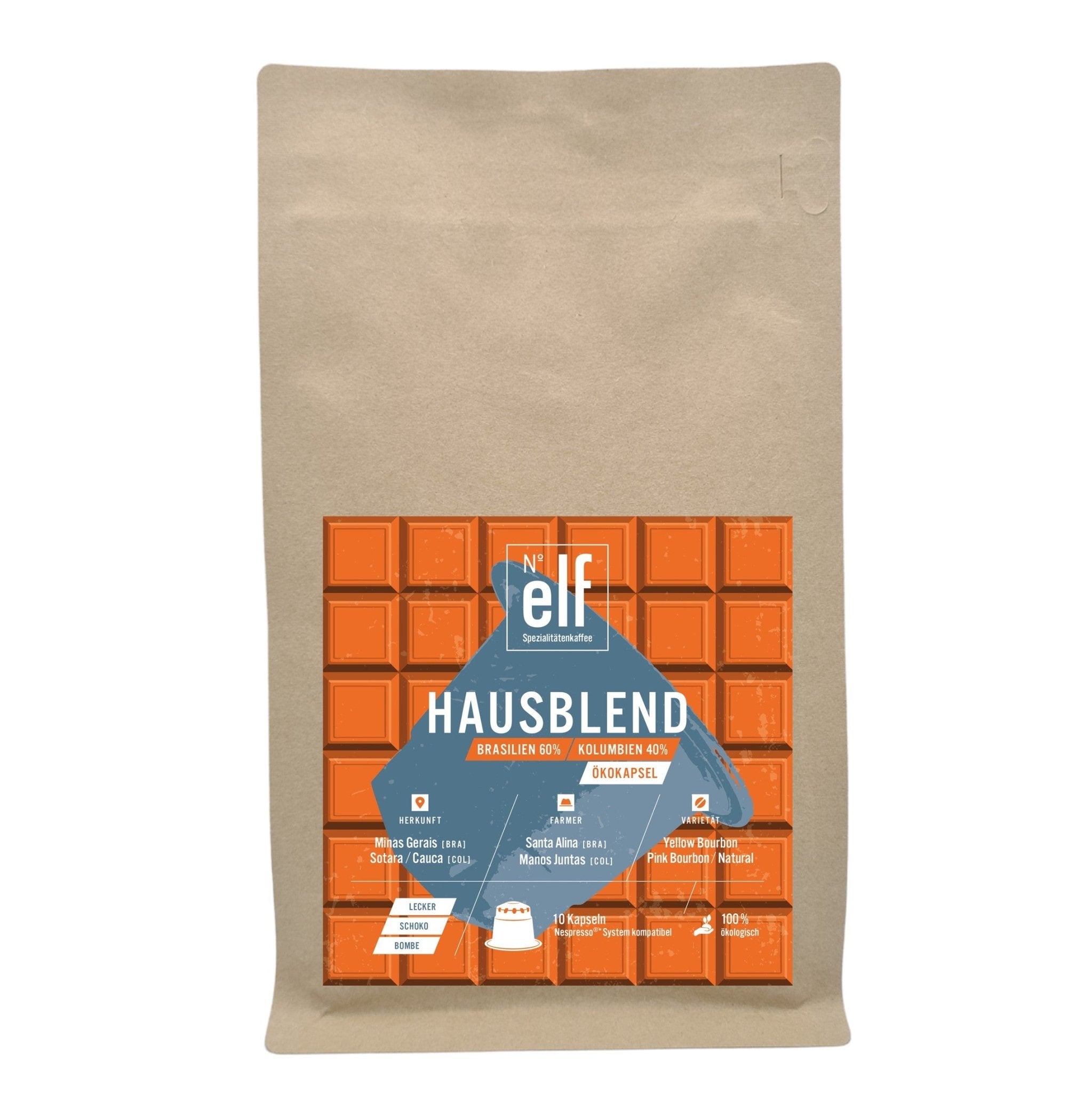 Kaffeekapsel HAUSBLEND Ökokapsel - No. elf Spezialitätenkaffee