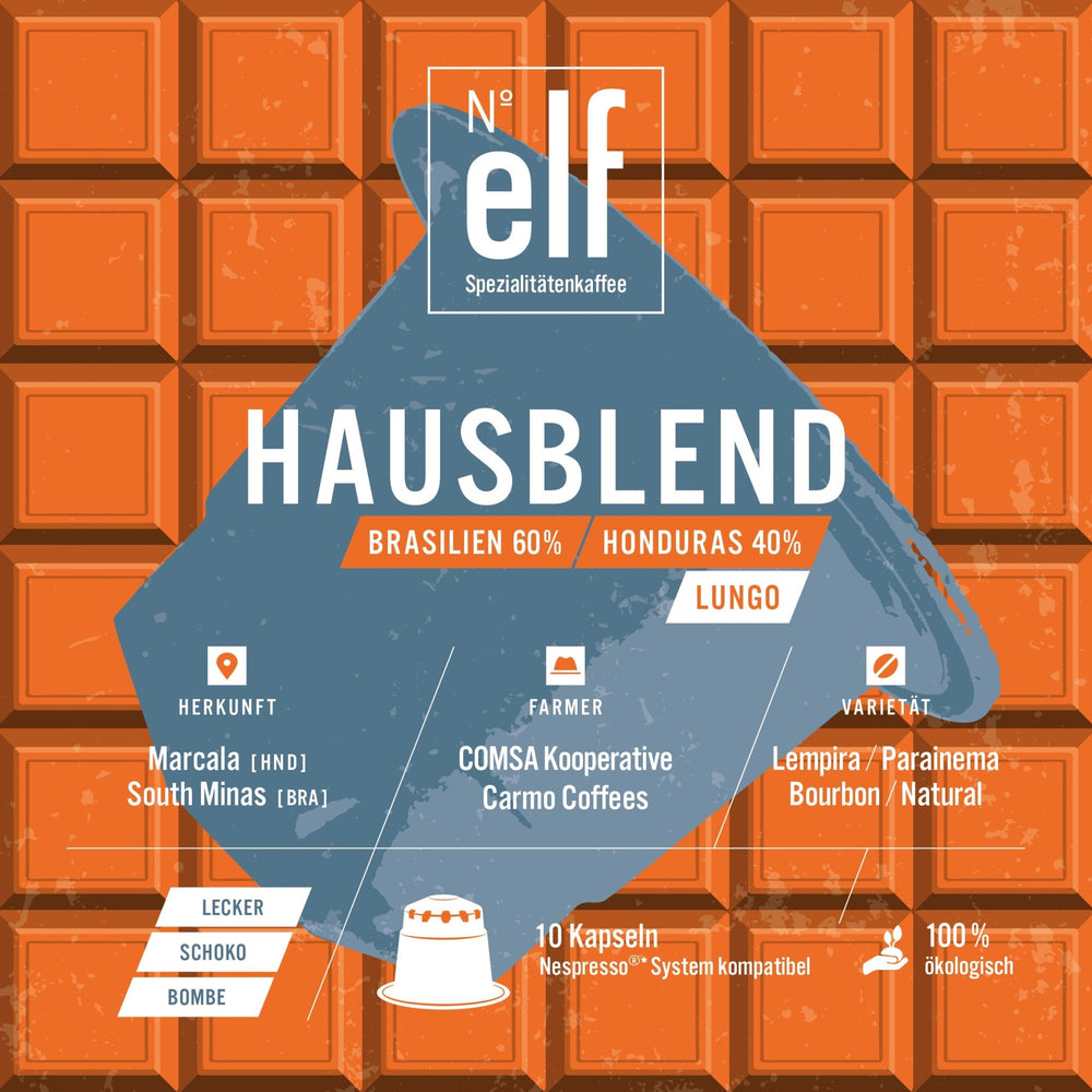Kaffeekapsel HAUSBLEND Ökokapsel - No. elf Spezialitätenkaffee